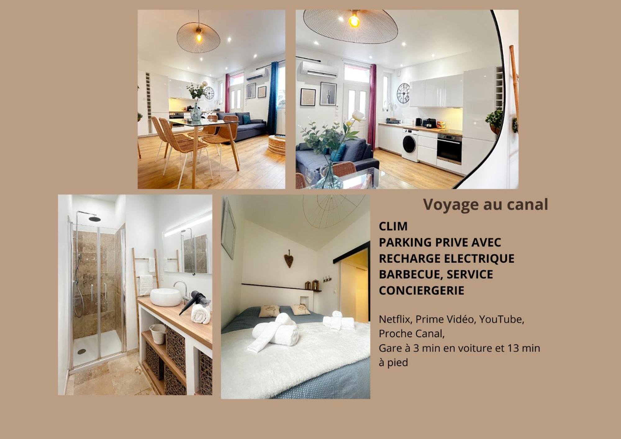 Voyage Au Canal - Parking Clim Netflix Amazon Монтобан Екстериор снимка